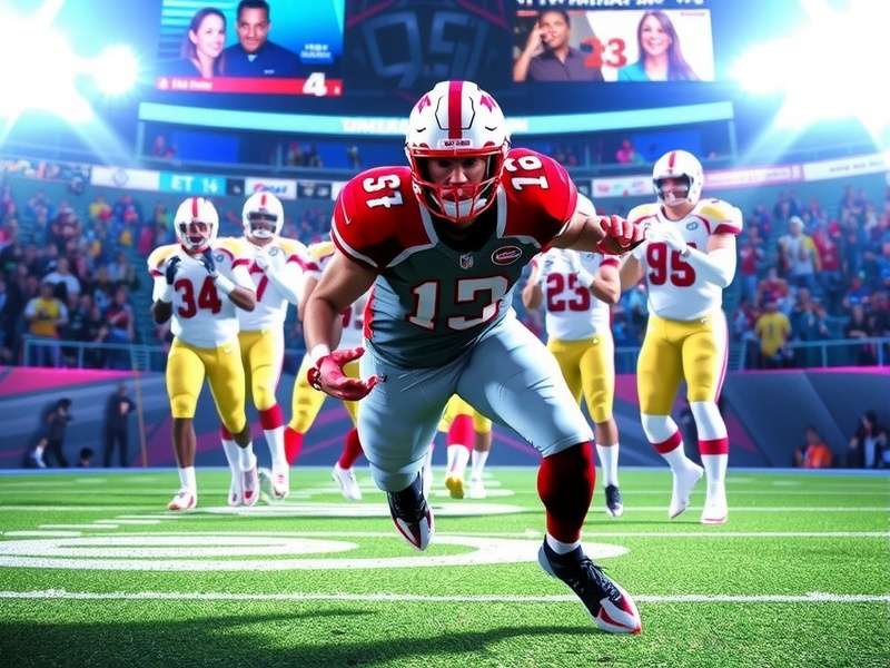 Official EA Sports College Football 26 Cover Art featuring star athlete in dynamic pose