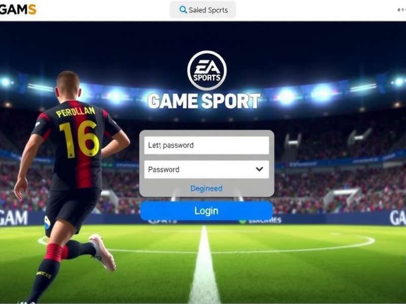 EA Sports login screen showing password recovery options