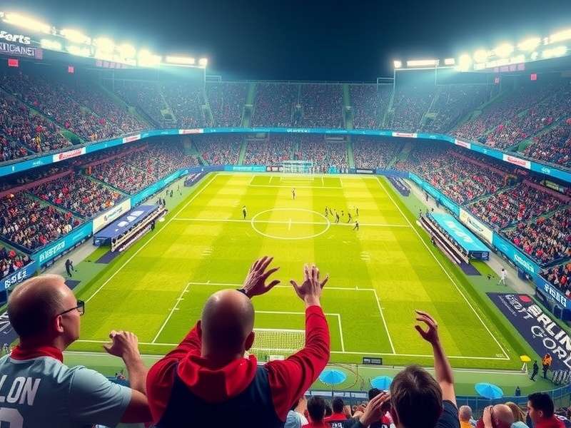 EA Sports FC Mobile gameplay on a PC monitor showing detailed graphics