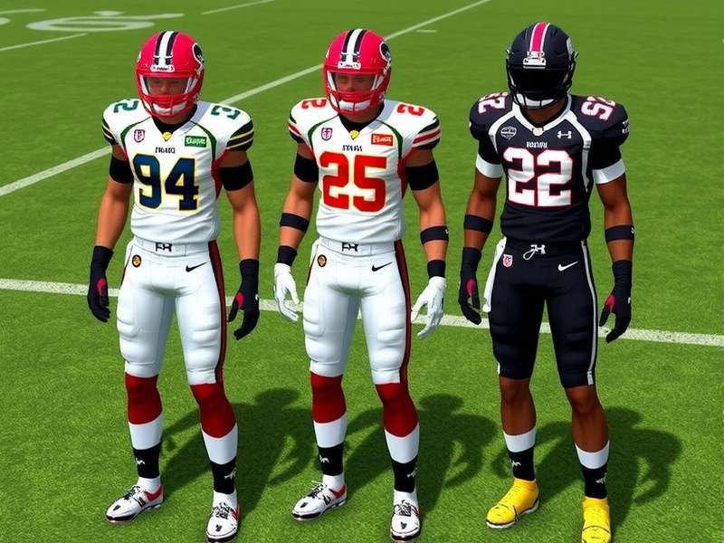 Custom uniform creation suite in EA Sports College Football 26 Team Builder mode