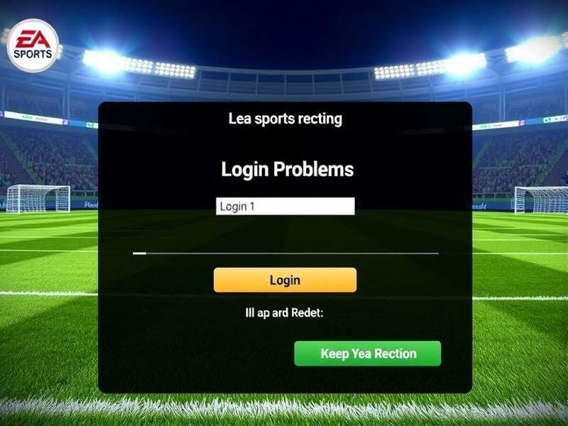 Frustrated gamer facing EA Sports login error on multiple screens