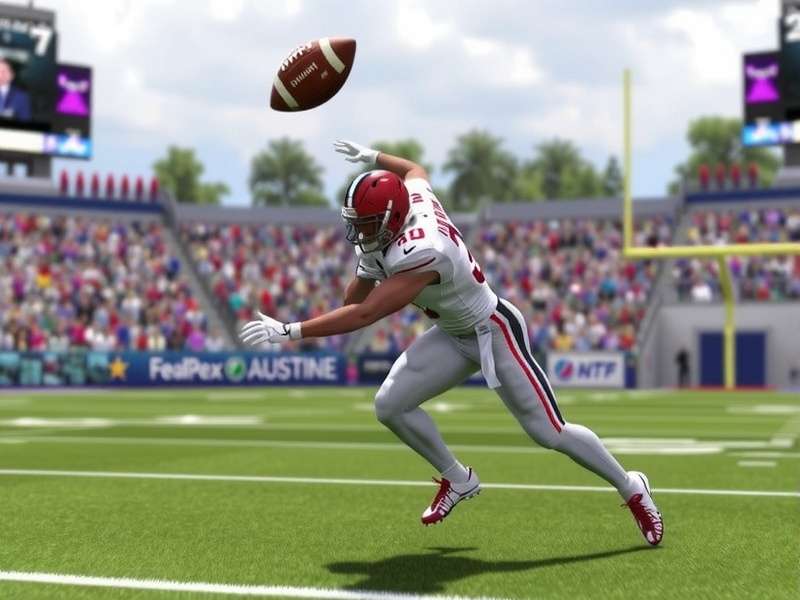 EA Sports College Football 26 gameplay screenshot showing intense football action