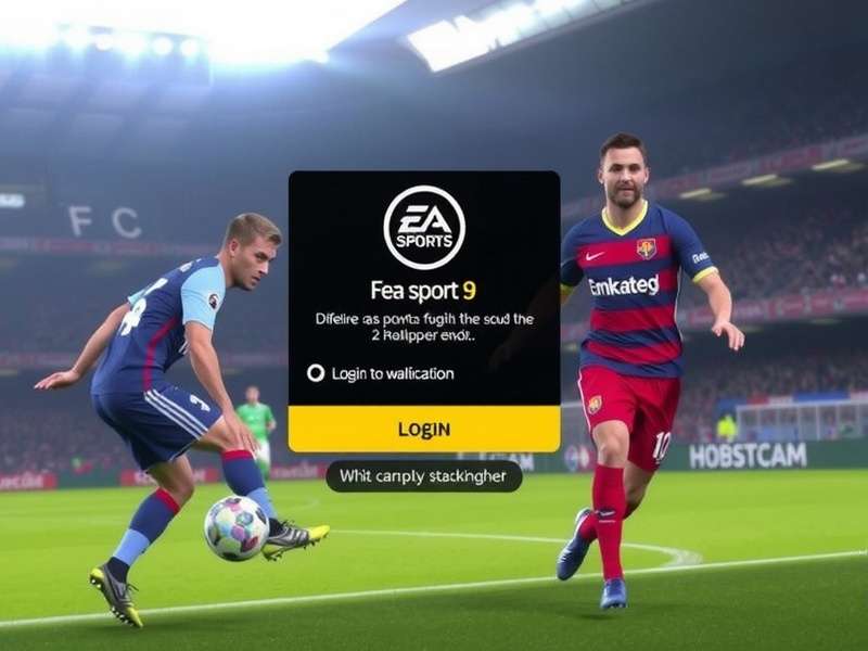 EA Sports FC Mobile Login Error Screen on Phone