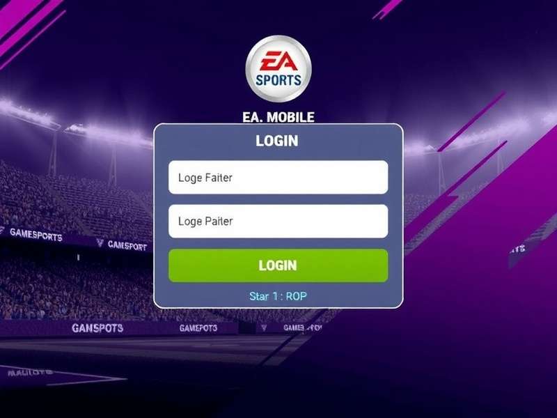 EA Sports FC Mobile iOS login screen on iPhone