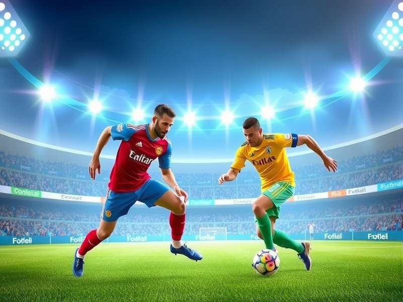 EA Sports FC Mobile gameplay screenshot showing intense match action