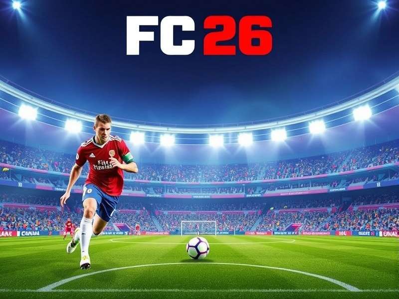 EA Sports FC 26 Soundtrack Cover Art with Headphones and Game Console