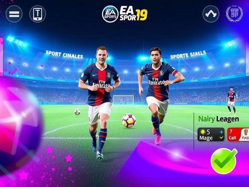 EA Sports FC Mobile gameplay screenshot showing intense match action