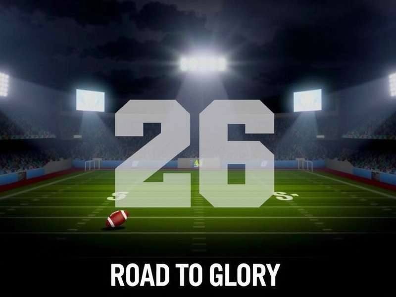 EA Sports College Football 26 Road To Glory Game Cover Art Concept