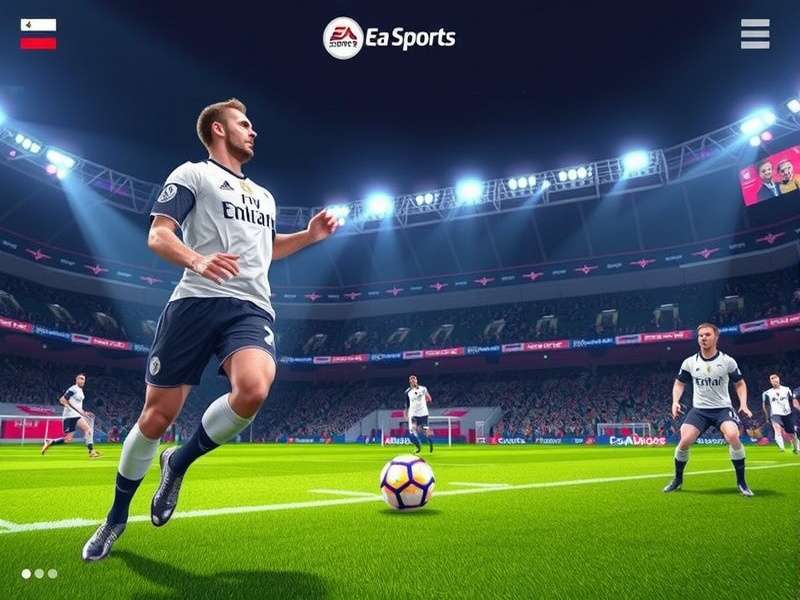 Mobile phone displaying EA Sports App interface