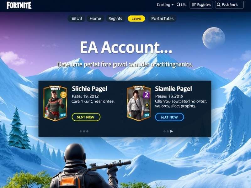 EA Sports gaming setup with controller and screen showing EA Account login