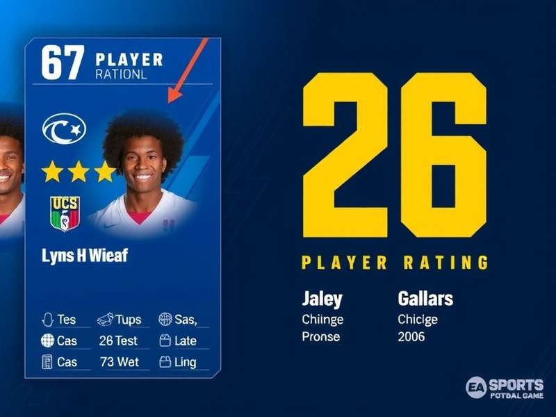 EA Sports College Football 26 Player Ratings Dashboard showing top NCAA athletes