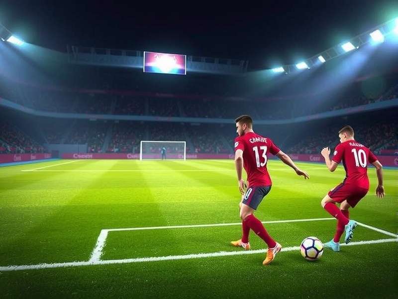EA FC Gameplay screenshot showing a stunning in-game visual of a football match