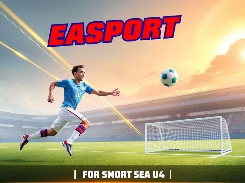 EA Sports gaming setup with multiple screens showing football gameplay