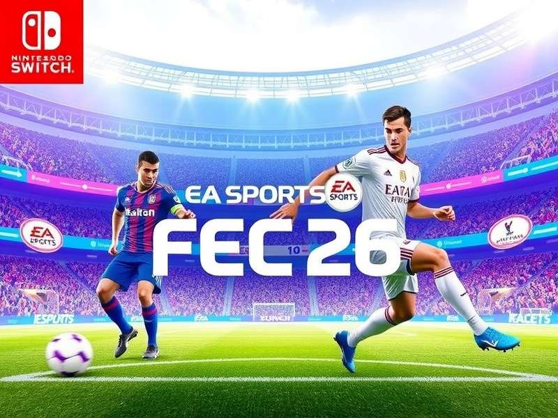 EA Sports FC 26 Nintendo Switch gameplay screenshot showing intense match action