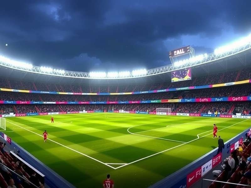 EA Sports FC 26 PS4 gameplay action shot with Indian stadium atmosphere