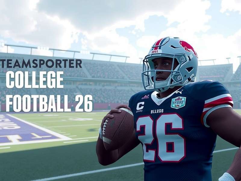 EA Sports Teambuilder College Football 26 preview showing team creation interface