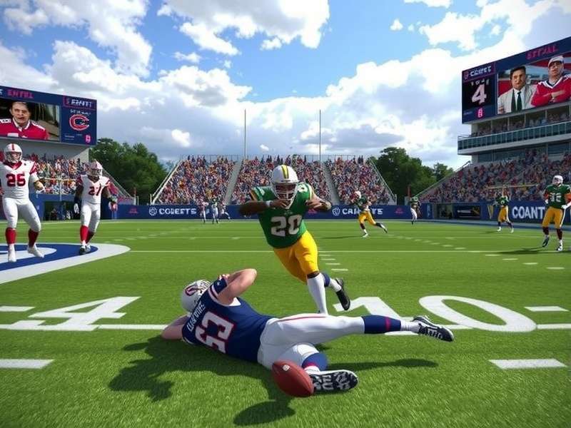 Ea Sports College Football 26 Pc cover art showing stadium and players