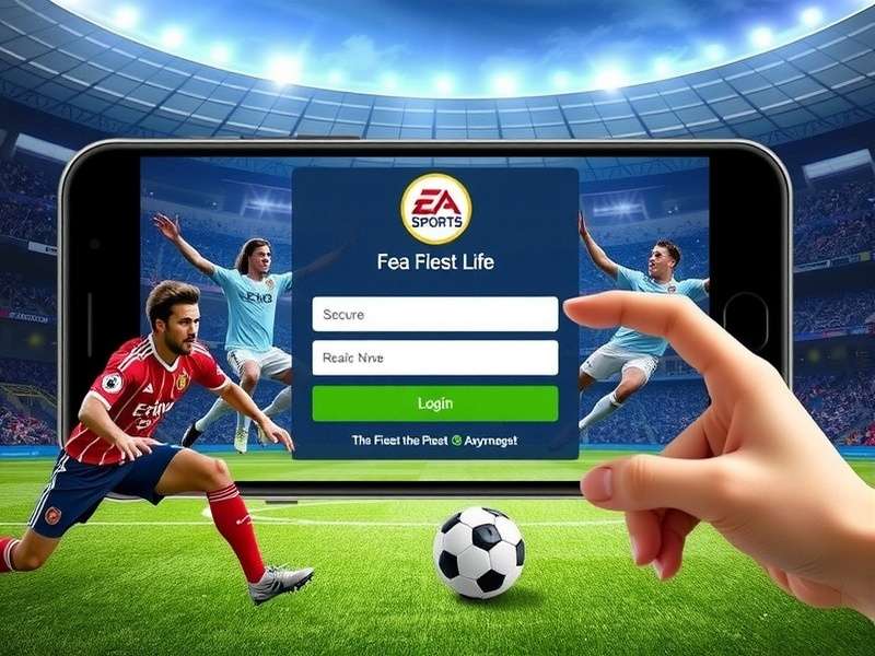 EA Sports FC Mobile Facebook Login guide banner for Indian players 2025